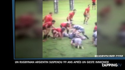 Un rugbyman argentin suspendu 99 ans après un geste immonde (vidéo)