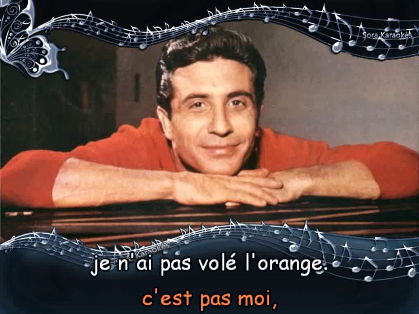 Gilbert Becaud L Orange Karaoke Instrumental Video Dailymotion