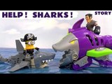 Funny Pirate Minions Shark Attack Story | Transformers Rescue Bots Toys Blades Kids Toy Video