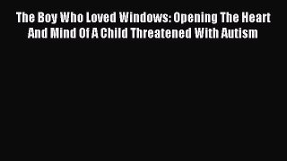 Read The Boy Who Loved Windows: Opening The Heart And Mind Of A Child Threatened With Autism