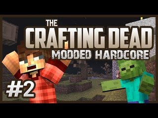 Crafting Dead Hardcore Modded Survival (Minecraft) Ep.2 "Side Stepping King!"