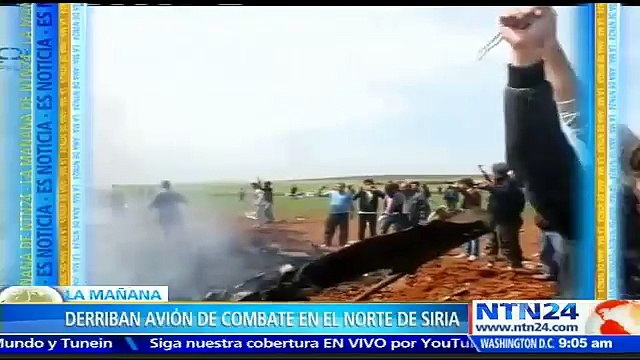 Rebeldes sirios derriban avión militar en la provincia de Alepo y secuestran al piloto