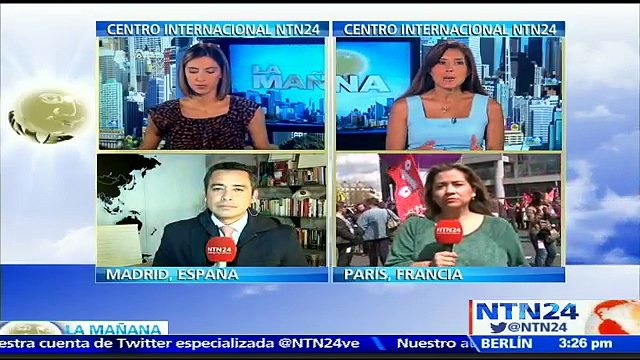 Detenidas al menos 130 personas en París durante las manifestaciones en contra de la reforma laboral