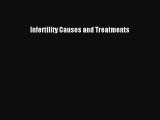 Read Infertility Causes and Treatments Ebook Free