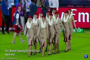Cabin Crew perform demo of umpiring with dance steps in it