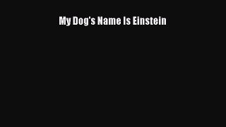 Download My Dog's Name Is Einstein Free Books