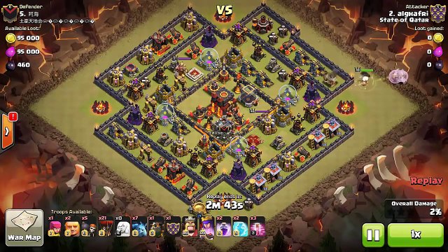 3 Star war attack strategy|Clear popular Town hall 10 TH10 max base#12