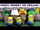 Halloween Funny Minions Spooky Play Doh Ice Cream and Thomas and Friends | Spiderman Shopkins