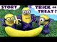 Funny Halloween Prank Minions Play Doh Thomas and Friends with Peppa Pig and Sofia The First