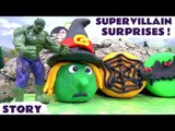 Halloween Play Doh Avengers Hulk and Thomas and Friends Supervillain Surprises | Minions & Cars