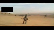 Момент попадания ракеты по артиллерии террористов ИГИЛ в Сирии