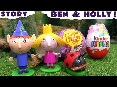 Thomas The Tank Engine helps Ben & Holly open Surprise Eggs | Inside Out, Peppa Pig, Kinder Fairies