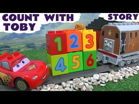 Learn To Count 123 With Cars & Thomas & Friends Toby Lego Duplo Cars McQueen Plus Animals