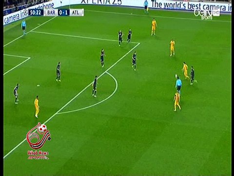 العارضة تحرم نيمار من هدف امام اتلتيكو مدريد