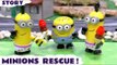 Minions Rescue by Thomas and Friends & Paw Patrol | TMNT Fishface & Dogpound | Mega Bloks