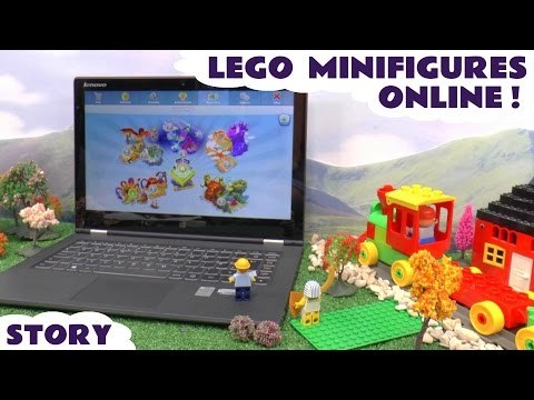 Lego Minifigures Online Duplo Toy Train Blind Bag Opening and Online Gaming with Intel