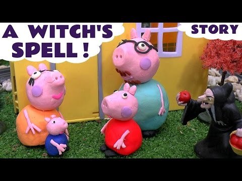 Peppa Pig Play Doh Witch's English Episode | Thomas & Friends Shopkins Batman Monsters Inc