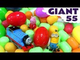 Giant Surprise Egg Peppa Pig Thomas and Friends Minions Compilation | Huevos Sorpresa