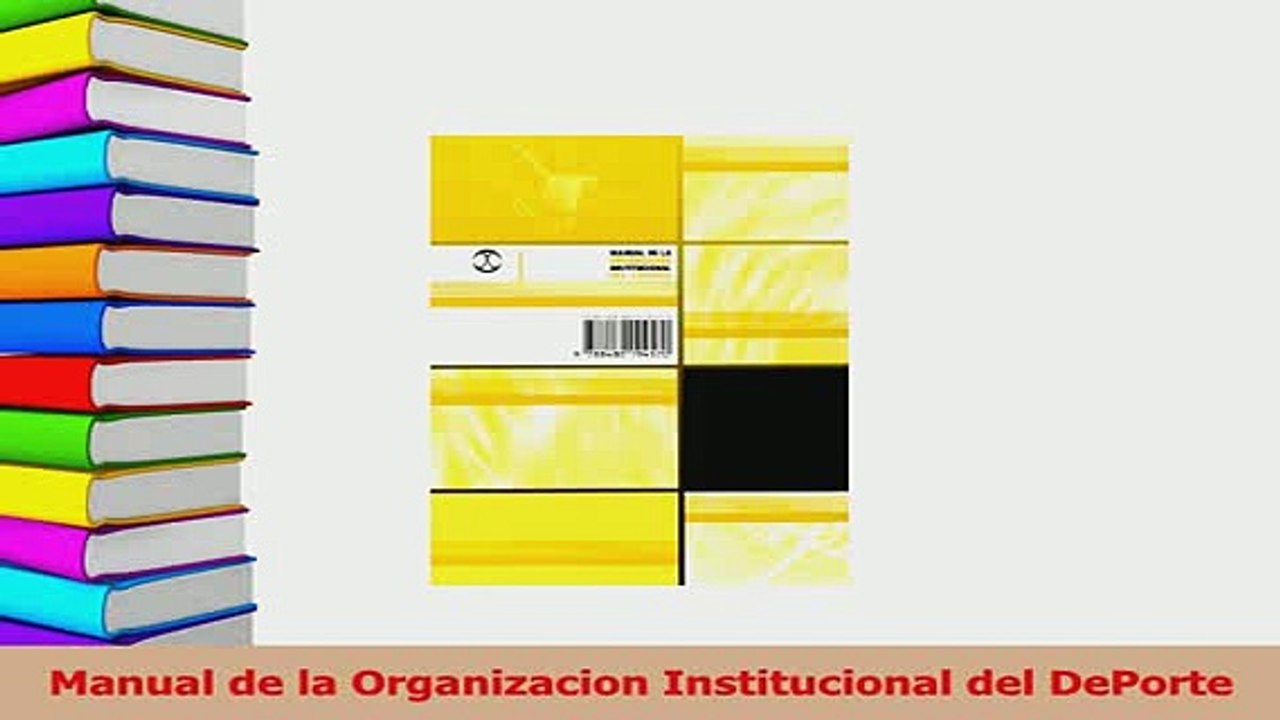 Read  Manual de la Organizacion Institucional del DePorte Ebook Free