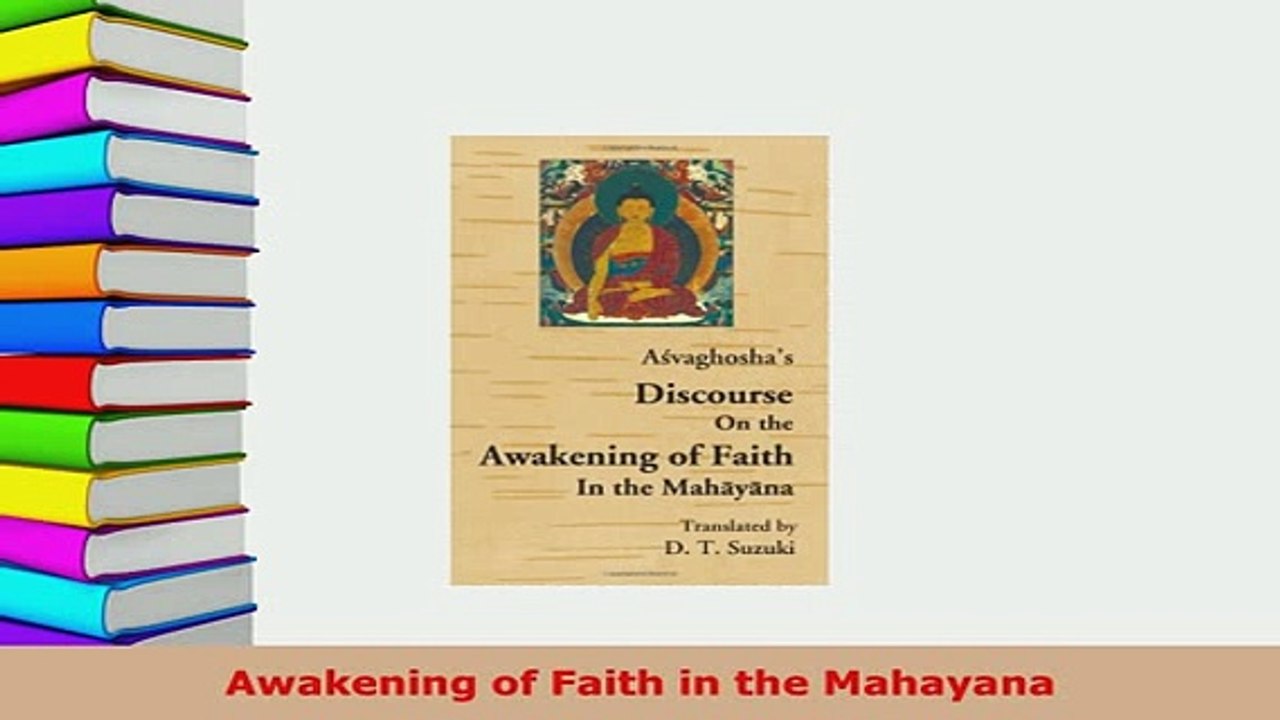 PDF  Awakening of Faith in the Mahayana Free Books