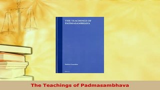 PDF  The Teachings of Padmasambhava Free Books