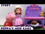 Peppa Pig Play Doh Mud Cake Episode Thomas and Friends Disney Princess Sofia Frozen Anna Elsa