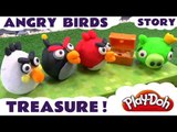 Play Doh Angry Birds Fight King Pig For Treasure | Peppa Pig Frozen Mickey Mouse Clay Surprises