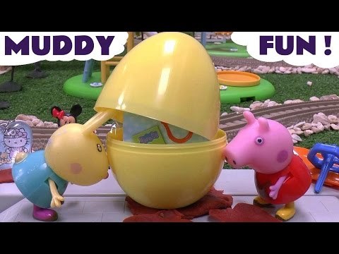 Peppa Pig Play Doh Kinder Surprise Eggs Thomas and Friends Muddy Fun Disney Minnie Mouse Pepa