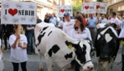 Süt üreticileri eylem yaptı