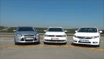 Karşılaştırma - Ford Focus, VW Jetta, Honda Civic