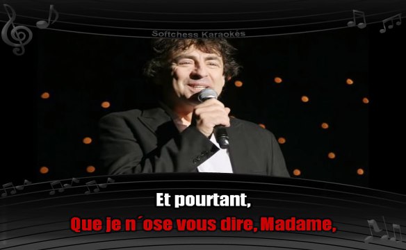 Claude Barzotti Madame (karaoké réalisé par Softchess)