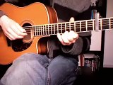 Acoustic Guitar Lesson : Fingerstyle patterns 3 (6/8 in Open D)   free tab