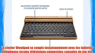 Clavier sans fil Bluetooth en bambou Asus Fonepad 8 (FE380CG) / Note FHD 6 Cooper Cases(TM)