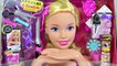Barbie Color, Cut, & Curl Deluxe Styling Head Makeover with Hair Extensions, Makeup, and N