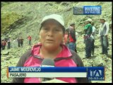 Deslizamiento de tierra afecta la vía Gualaceo-Cuenca