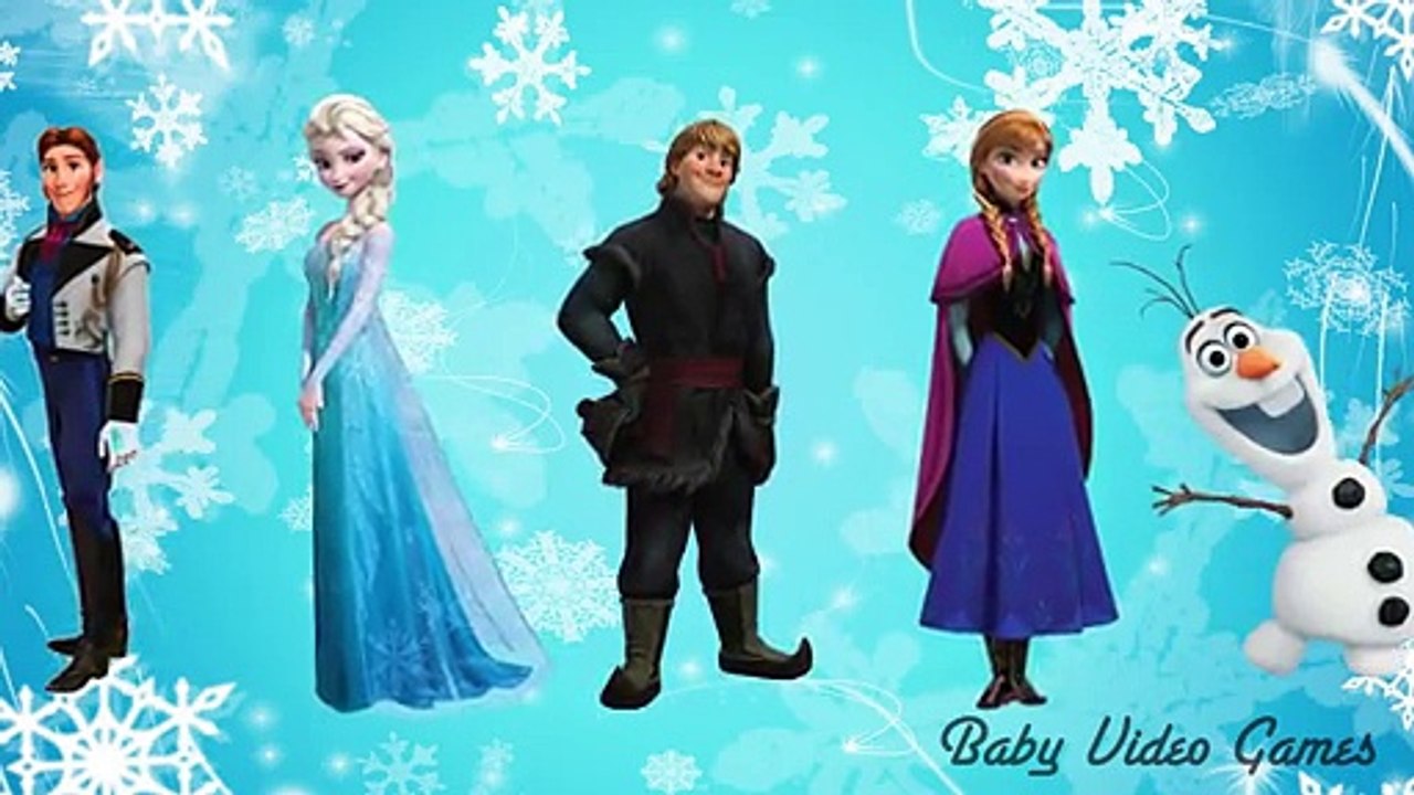 Frozen Elsa and Anna Finger Family Nursery Rhymes