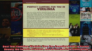 Read  Best Tent Camping Virginia Your CarCamping Guide to Scenic Beauty the Sounds of Nature  Full EBook