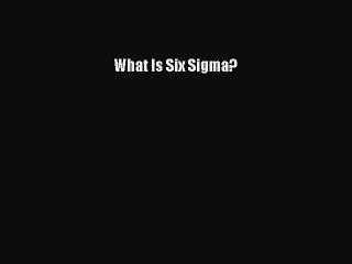 Discover the Power of Six Sigma – Free PDF Download 📘