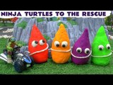 TMNT Help Imaginext Batman Rescue Play Doh Surprises From Villains Penguin and Riddler