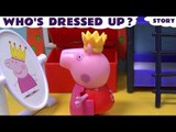 Peppa Pig Dressing Up Story English Episode Play Doh Thomas and Friends Toy Video Queen Pepa