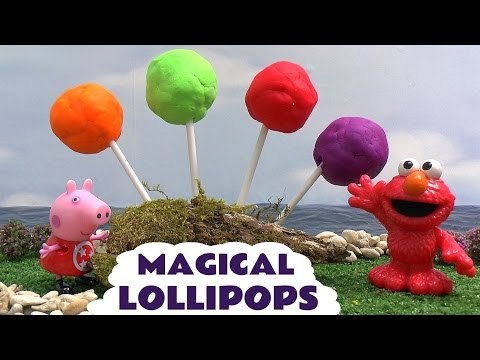 Peppa Pig Surprise Play Doh Lollipops Thomas and Friends Sesame Street MLP Sofia Frozen Surprises