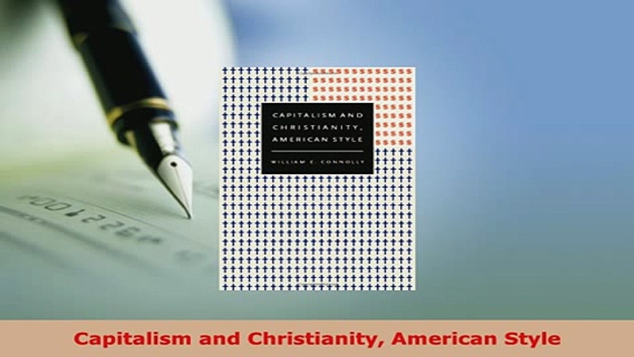 Download  Capitalism and Christianity American Style PDF Online