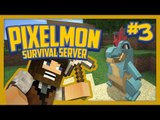 Pixelmon Survival Server (Minecraft Pokemon Mod) Lets Play Ep.3 Croconaw!
