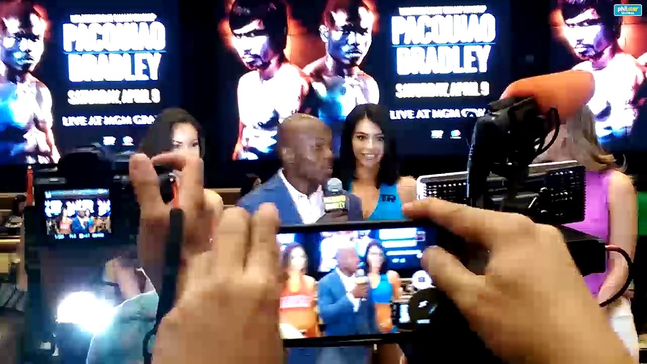 bradley addresess the crowd