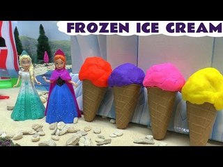 Frozen Peppa Pig Play Doh Ice Cream Surprises Thomas and Friends Barbie Princess Sofia Elsa Anna