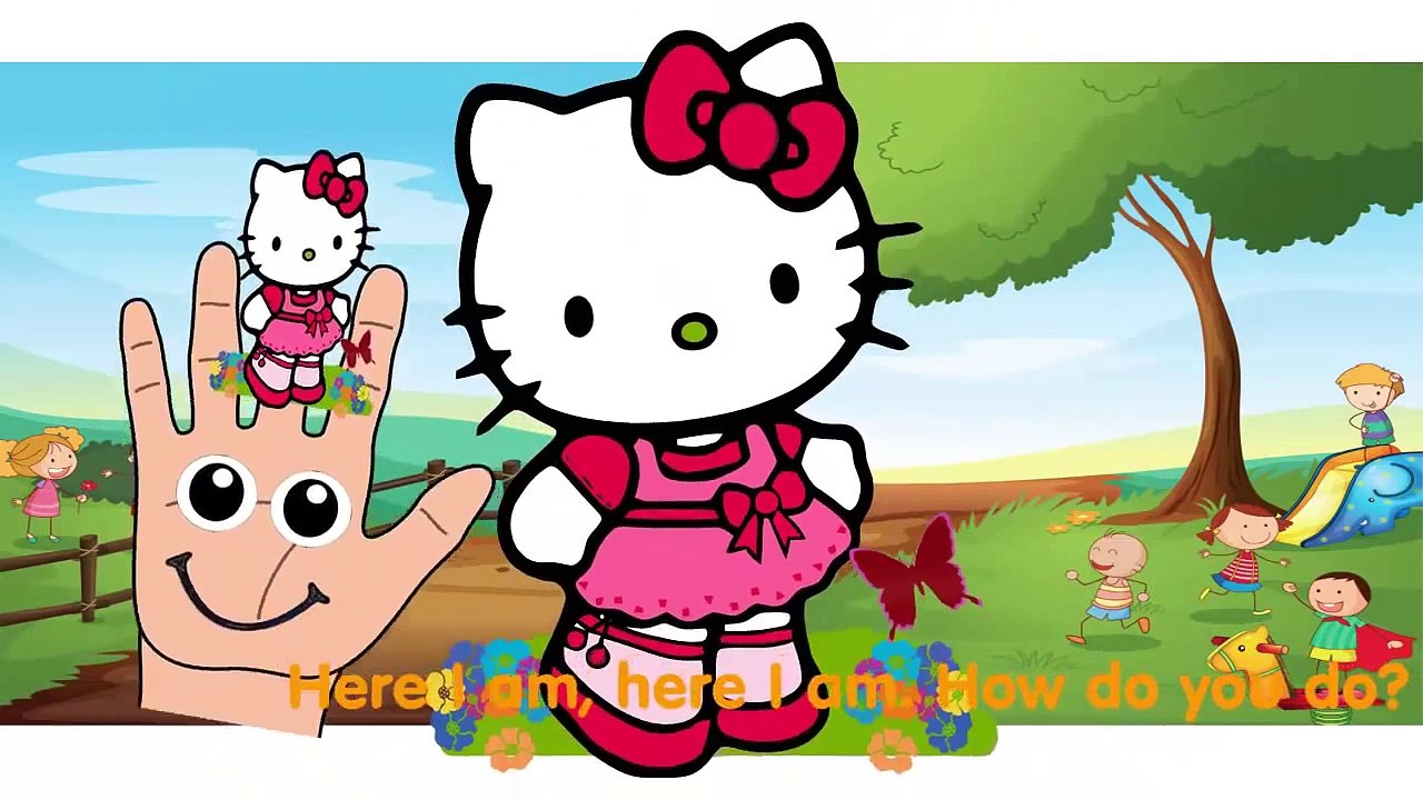 Finger Family Rhymes Hello Kitty Cartoons | Dad...