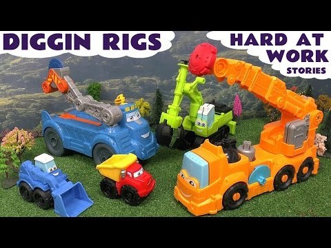 Thomas The Train Play Doh Diggin Rigs Accident Crash Rescue Lego Surprise Eggs Toy Story Peppa