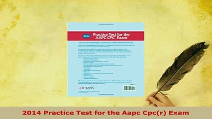 Download  2014 Practice Test for the Aapc Cpcr Exam Free Books