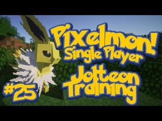 Pixelmon (Minecraft Pokemon Mod) Single Player Ep.25 Jolteon Training!