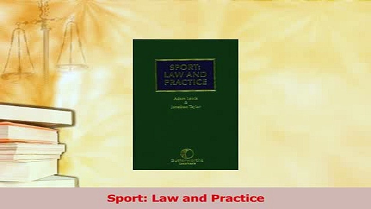 Read  Sport Law and Practice Ebook Free